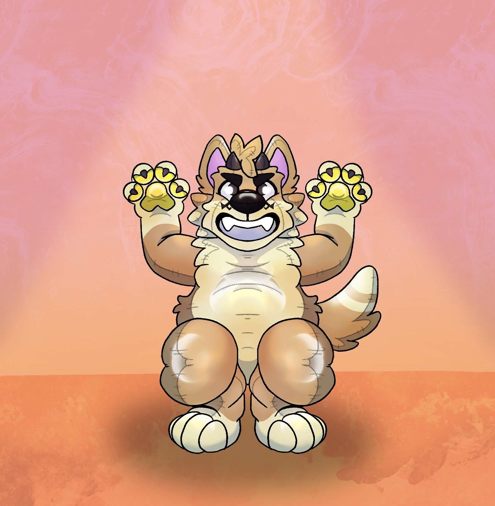 Scary pooltoy by CreatureFish